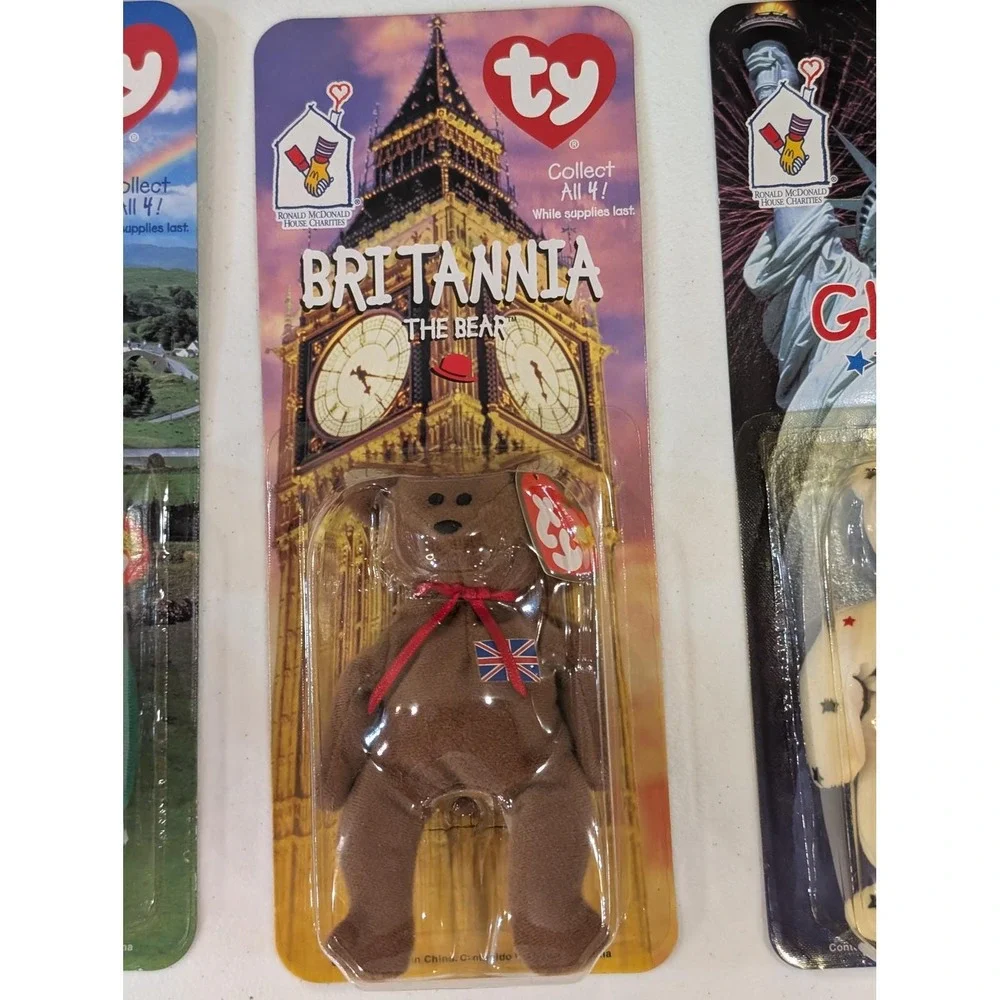 TY Beanie Babies Maple Erin Britannia Glory McDonald's House Charity Bears Set - Picture 4 of 6